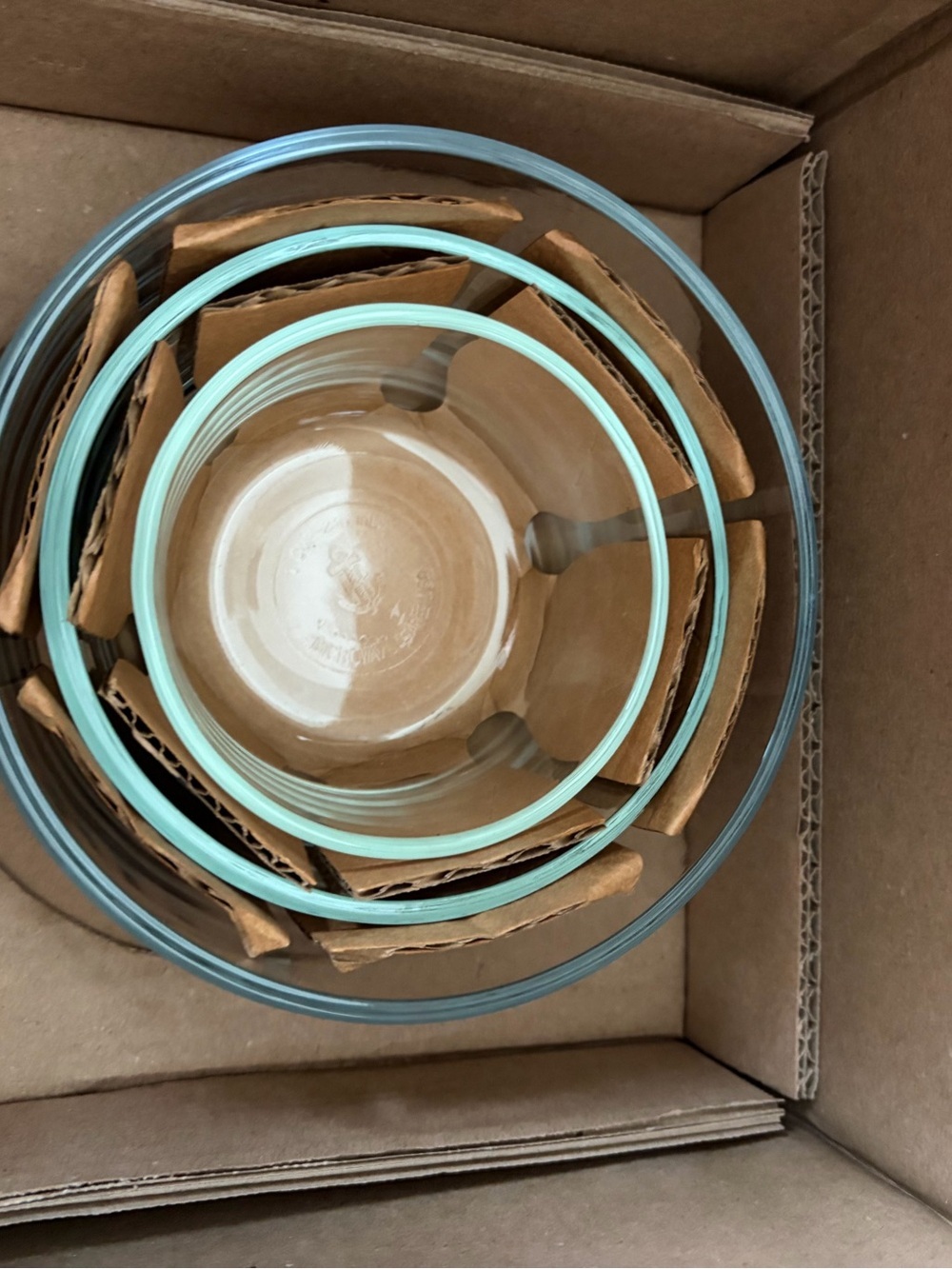 Anchor Hocking 14 pc Glass Food Storage Bowls with True Seal Lids Blue NIB - Picture 6 of 8